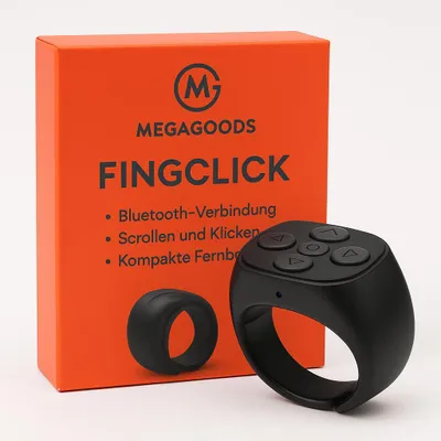 Produktbild von Bluetooth Selfie Ring Fernbedienung für iPhone Samsung Xiaomi DE.
