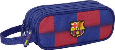 Zdjęcie produktu dla Potrójny piórnik FC Barcelona w jasnych kolorach