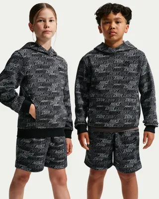 Zdjęcie produktu dla NIKE K NSW CLUB FLC PO HDY AOP, kolor: czarny/czarny/czarny, rozmiar: L