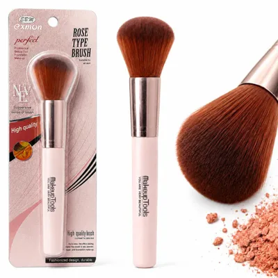 Obrázek produktu pro Štětec na make-up na tvářenku, bronzer, sypké pudry a minerální podklad, růžový