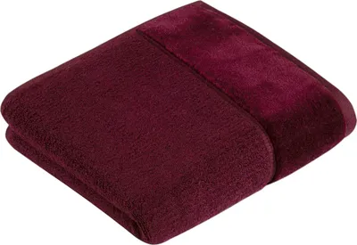 Produktbild von Vossen Handtuch Pure Vegan Life Farbe berry Größe 60x110 cm