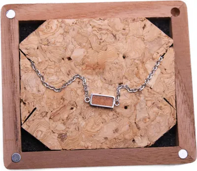 Image de Noyau de bois Bracelet Koa/argent