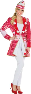 Produktbild von Jacke rot weiß Karneval Fasching Fastnacht, Größe:36