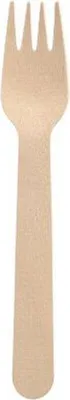 Produktbild von 18x PAPSTAR 10 Gabeln, Holz "pure" 16 cm | Faltschachtel (10 Stück)
