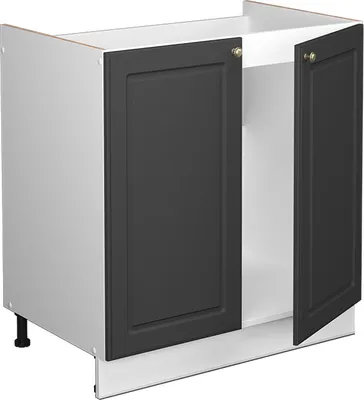 Produktbild von Spülenunterschrank Vicco Fame-Line Anthrazit-Gold 80 cm , AP Eiche, Model 46600