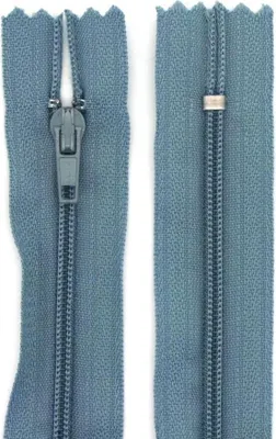 Produktbild von Reißverschluss 2 mm Nylon nicht teilbar 25 cm Rauchblau