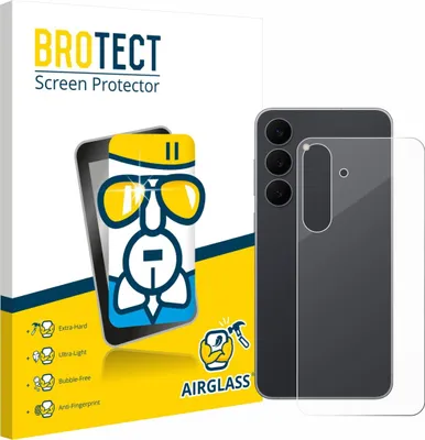 Produktbild von BROTECT Schutzglas für Samsung Galaxy S25 FE Enterprise Edition (Rückseite) Schutzfolie Panzer Folie Glas Display Schutz klar