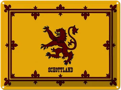 Obrázek produktu pro vianmo Plechová cedule 30x40 cm Flagge Schottland Königswappen