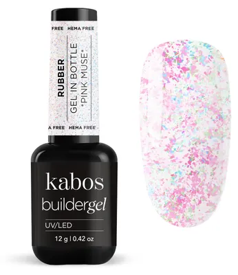 Imagen del producto de Kabos Builder Gelrubber en frasco. Gel de construcción para uñas de gel, 12 g