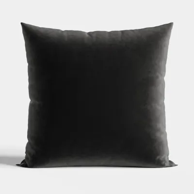 Produktbild von VELVI Samt-Kissenbezug - Schwarz - 40 x 40 cm