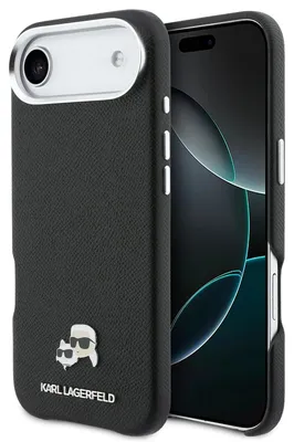Obrázok produktu pre Kufor Karl Lagerfeld Karl & Choupette Head Pins Saffiano MagSafe pre iPhone Air - čierny