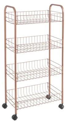Immagine prodotto di Carrello da bagno e da cucina Metaltex Ascona rame