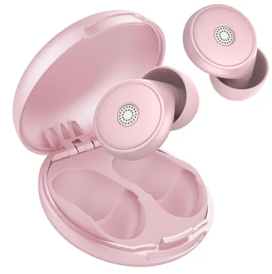 Obrázok produktu pre Omgoods - Zátky do uší na spanie - 45 dB, opakovane použiteľné silikónové (ružové)