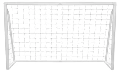 Image de But de football portable avec poteaux en PVC et filet noué