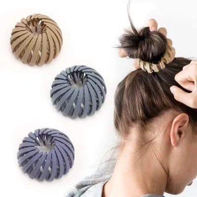 Image de Grandes barrettes pour femmes, barrettes vintage, unies