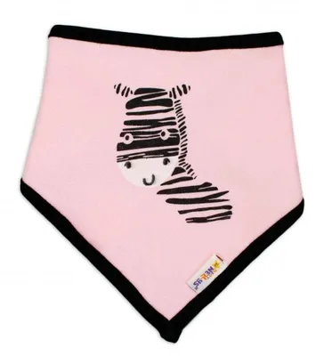 Immagine prodotto di Sciarpa da collo in cotone Baby Nellys, Zebra - Rosa
