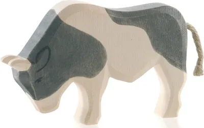 Immagine prodotto di Figura di legno toro nero
