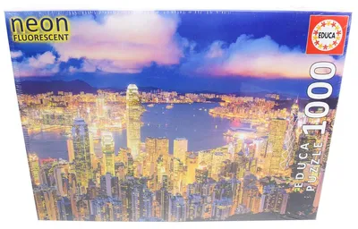 Produktbild von Educa - Hong Kong 1000 Teile Nachtleuchtpuzzle