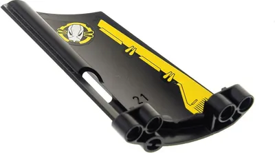 Produktbild von 1x Lego Technic Panele Verkleidung 21 schwarz groß Sticker Seite B 44351pb014