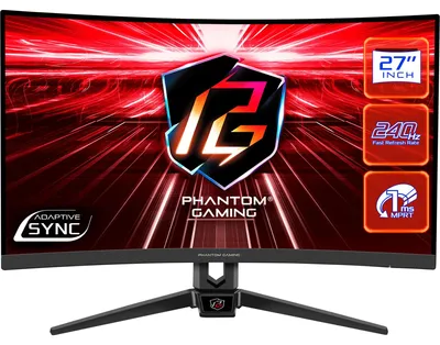 Obrázek produktu pro ASRock 27" zakřivený herní monitor Phantom PG27F15RS1A 2xHDMI DP reproduktory 2x2W