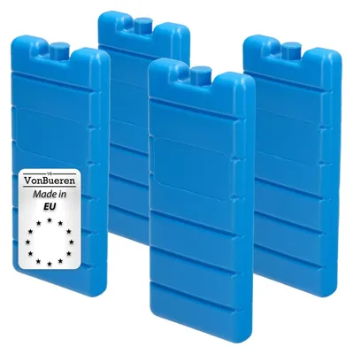 Zdjęcie produktu dla Wkład chłodzący bezprzeciekowy - 7,5 x 16,5 x 2 cm - Zestaw 4 szt. - Do 12 godzin chłodzenia