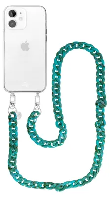 Produktbild von Blue Ocean Transparant Cord Hülle - Long Cord  - Kompatibel mit iPhone 11