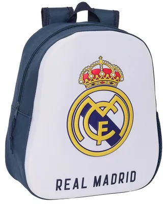 Immagine prodotto di Real Madrid CF - Zaino per bambini, 3D TA11771 (taglia unica) (bianco/blu navy)
