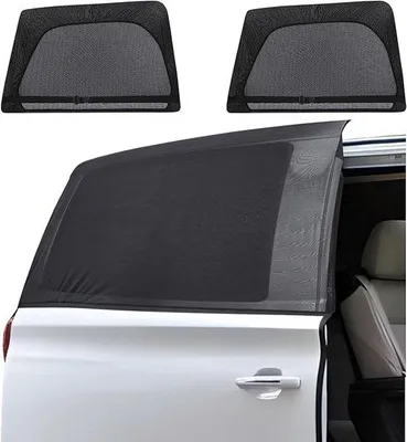Produktbild von Famanu Sonnenschutz für Auto - Schwarz, 2 Stück
