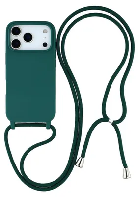 Produktbild von iPhone 17 Pro Hülle - Coverup Silikon Back Cover mit Handykette - Grün