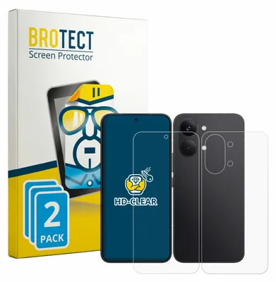 Produktbild von 2x Für Xiaomi Poco X8 Pro Max (Display+Rückseite) Schutzfolie BROTECT Displayschutz Display Schutz Folie Klar Transparent