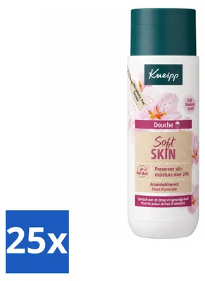 Productafbeelding van 25 x Kneipp Douchegel Zachte Huid, Amandelbloesem - 200 ml - Voordeelverpakking - 25 stuks