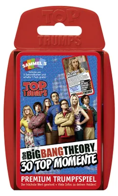 Produktbild von Top Trumps - The Big Bang Theory Kartenspiel Karten Spiel Quartett Deutsch