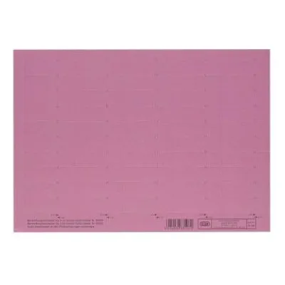Produktbild von ID-Etikett Elba - 58 mm Breite x 18 mm Länge - Rechteck - Rot - Karton - Mikroperforiert - 50 / Blatt - 10 Blatt