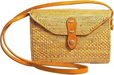 Produktbild von Famanu Handtasche aus Rattan - Rot, in Geschenkbox