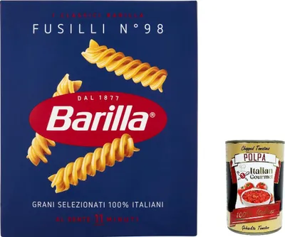 Produktbild von 20x Pasta Fusilli Nr. 98 italienisch Nudeln 500 g pack + Italian Gourmet polpa 400g