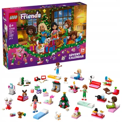 Obrázok produktu pre LEGO Friends Adventný kalendár 2025, Stavebnica, 6 rok / roky, Plast, 237 kusov, 365 g