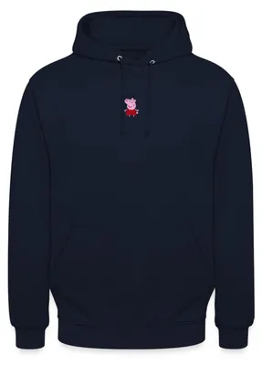 Produktbild von Spreadshirt Peppa Wutz Stick Geschenkidee Uni Hoodie, XXL, Navy