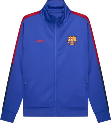 Image de Survêtement d'entraînement FC Barcelona bleu pour adultes - Taille XL - Survêtement d'entraînement homme Barca - Produit officiel