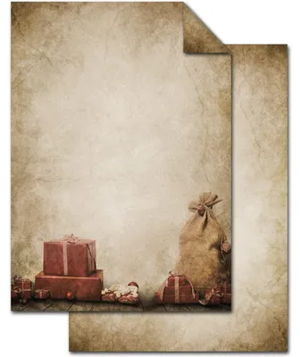 Produktbild von 100 Blatt Weihnachts-Briefpapier beige WEIHNACHTSGESCHENK VINTAGE beidseitig bedruckt 100g Weihnachts-Papier DIN A4 Brief-Bogen marmoriert vintage natur gold braun alt100 Blatt