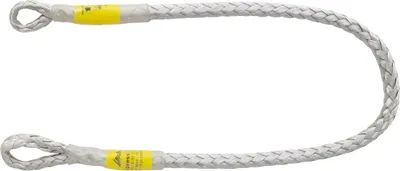 Dyneema Standschlinge dynaOne von Austri Alpin; weiß; mit zwei Schlaufen an den Enden; geeignet für Klettern.
