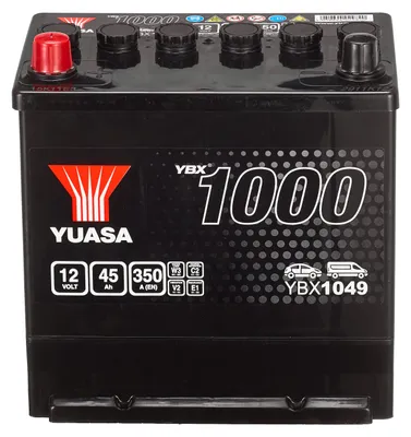 Produktbild von YUASA YBX1000 Starterbatterie 12V 45Ah 350A/EN Batterie
