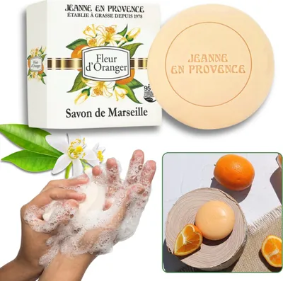 Produktbild von Jeanne en Provence Orangenblüten Seife 100gr