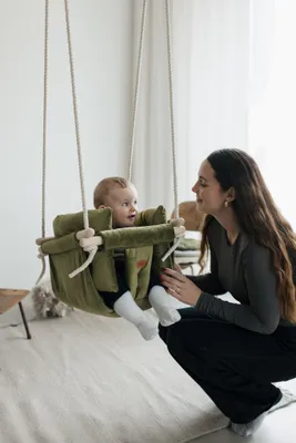 Produktbild von Premium Olive Green - Handgefertigte Schaukel