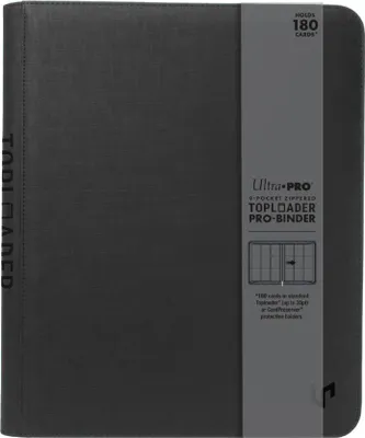 Produktbild von Zippered 9-Pocket Toploader Premium PRO-Binder: Black