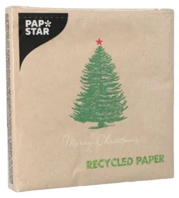 Obrázek produktu pro PAPSTAR 89775 PAPSTAR Ubrousky s vánoční tématikou "Christmastree with Star"