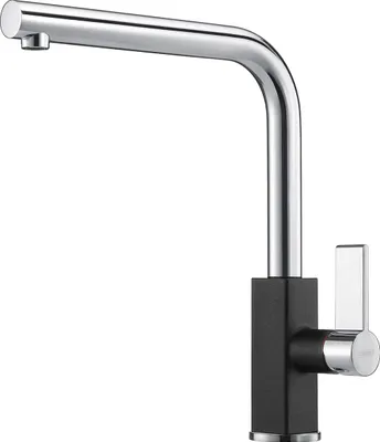 Produktbild von Franke 115.0392.356, Standard, Schwarz, Chrom, Metall, Hebelgriffe, Einzelbild, Typ L