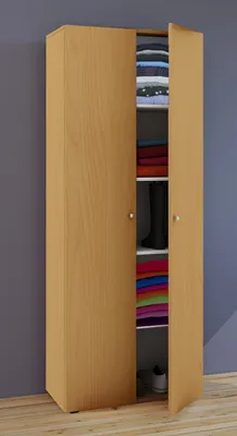 Produktbild von VCM Holz Kleiderschrank | 5 Fächer | Maße ca. B. 70 x  H. 178 x T. 40 cm | 2 Drehtüren | erweiterbar | Schrank - Vandol