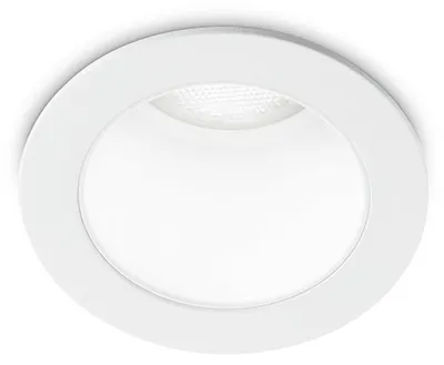Image de Ideal Lux 307756 QUARK, luminaire encastré LED, D40 mm, 5 W, 320/230 lm, 3000 K, blanc