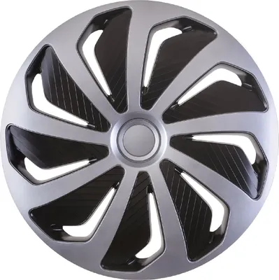 Produktbild von Z480891 Radkappen Radzierblenden SATZ (4Stück) 13 Zoll Wind silber-schwarz