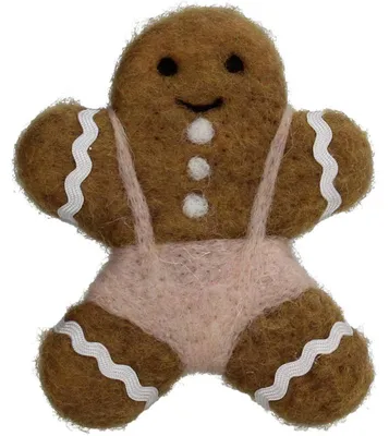 Obrázek produktu pro Vánoční ozdoba, perníček – hnědá – 11 cm